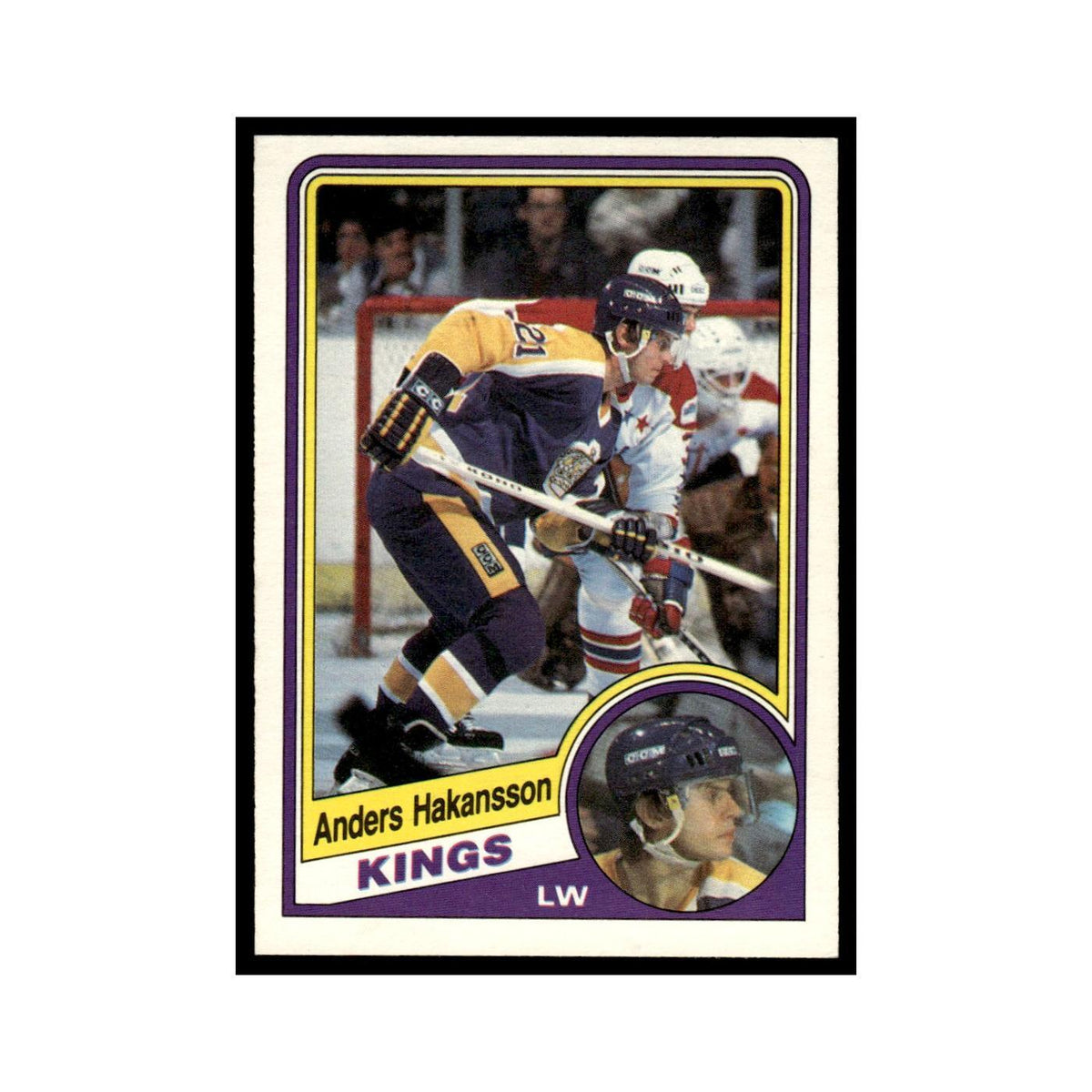 Anders Hakansson Rookie 1984 O-Pee-Chee #85 Los Angeles Kings Hockey Card EX