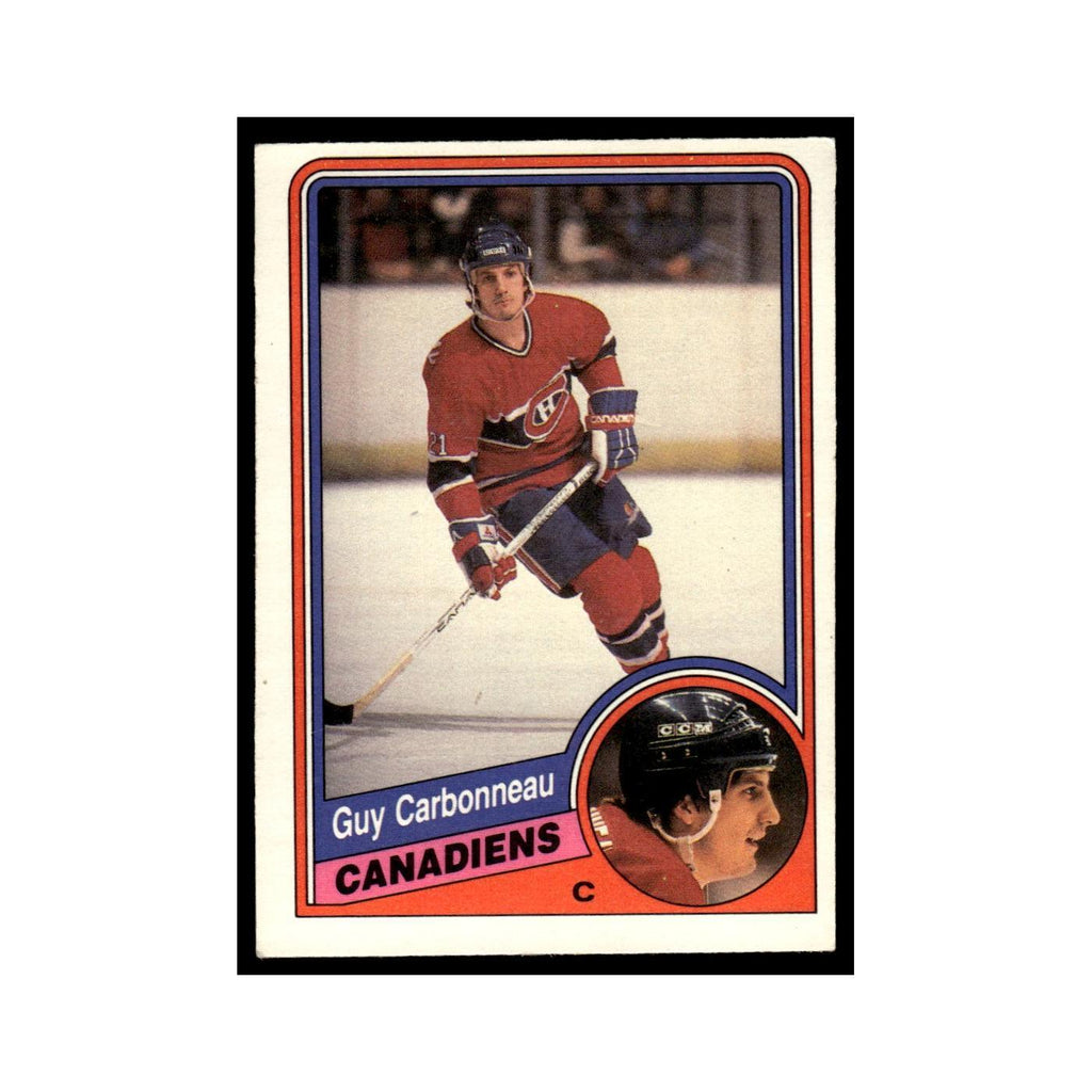 Guy Carbonneau 1984 O-Pee-Chee #257 Montreal Canadiens Hockey Card EX