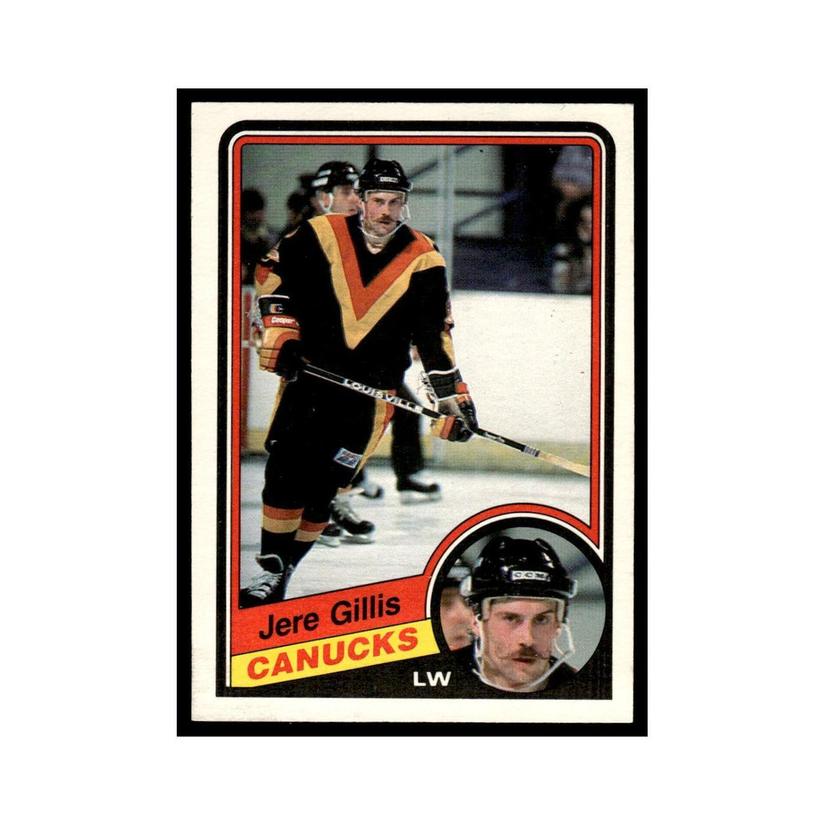 Jere Gillis 1984 O-Pee-Chee #318 Vancouver Canucks Hockey Card EX