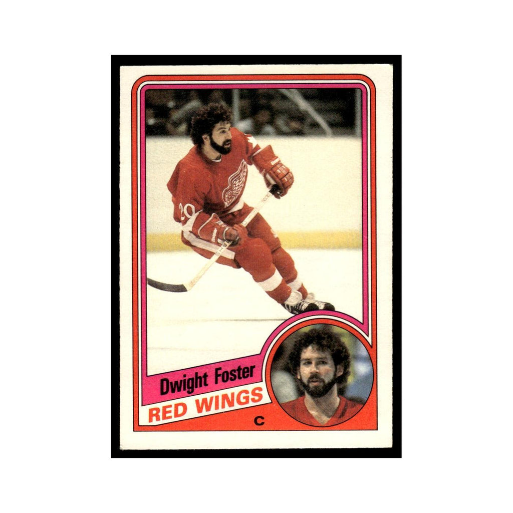 Dwight Foster 1984 O-Pee-Chee #53 Detroit Red Wings Hockey Card EX