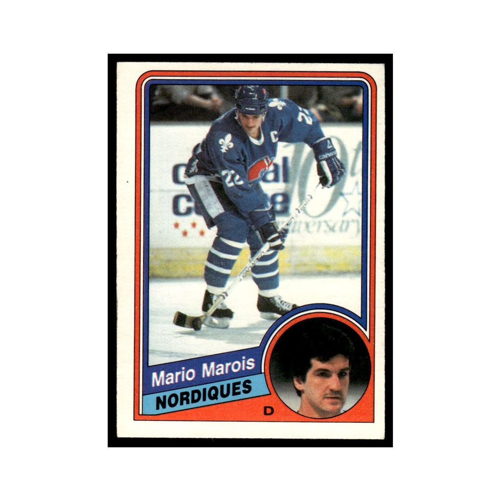 Mario Marois 1984 O-Pee-Chee #282 Quebec Nordiques Hockey Card EX