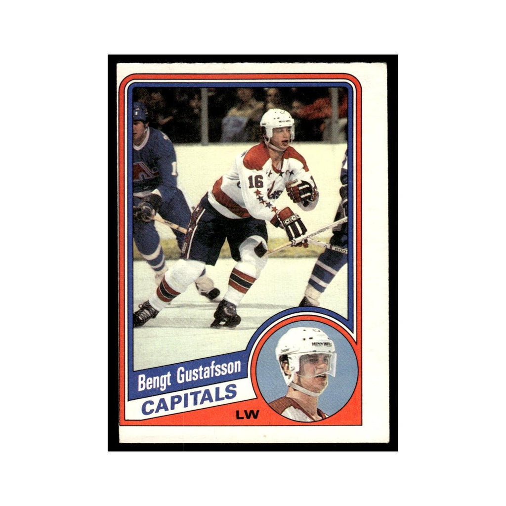 Bengt Gustafsson 1984 O-Pee-Chee #198 Washington Capitals Hockey Card EX