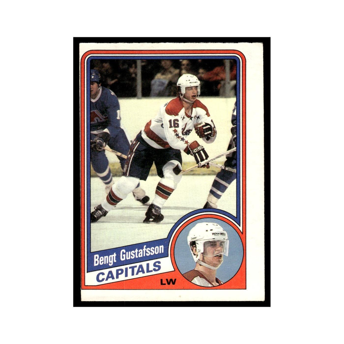 Bengt Gustafsson 1984 O-Pee-Chee #198 Washington Capitals Hockey Card EX