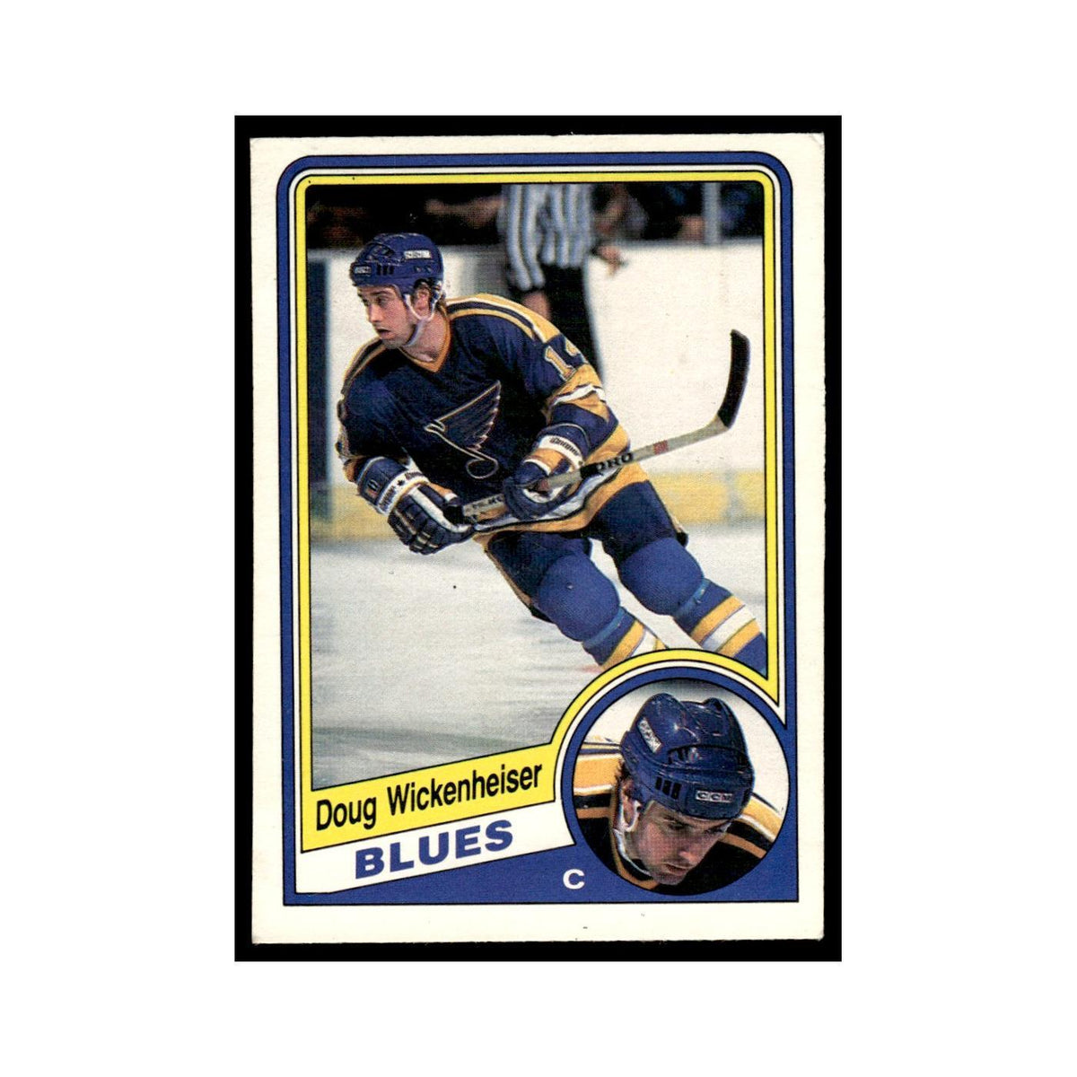 Doug Wickenheiser 1984 O-Pee-Chee #193 St. Louis Blues Hockey Card EX