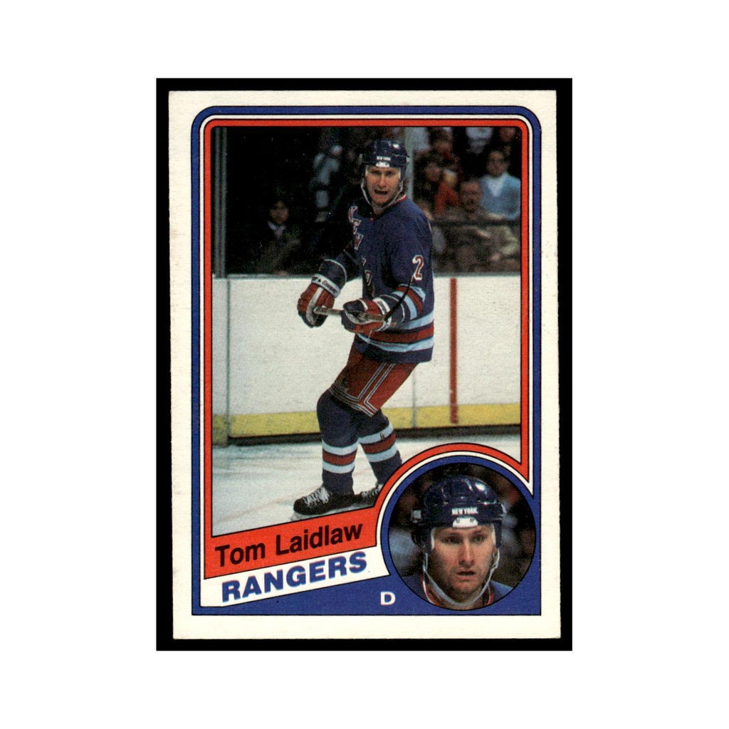 Tom Laidlaw 1984 O-Pee-Chee #144 New York Rangers Hockey Card EX