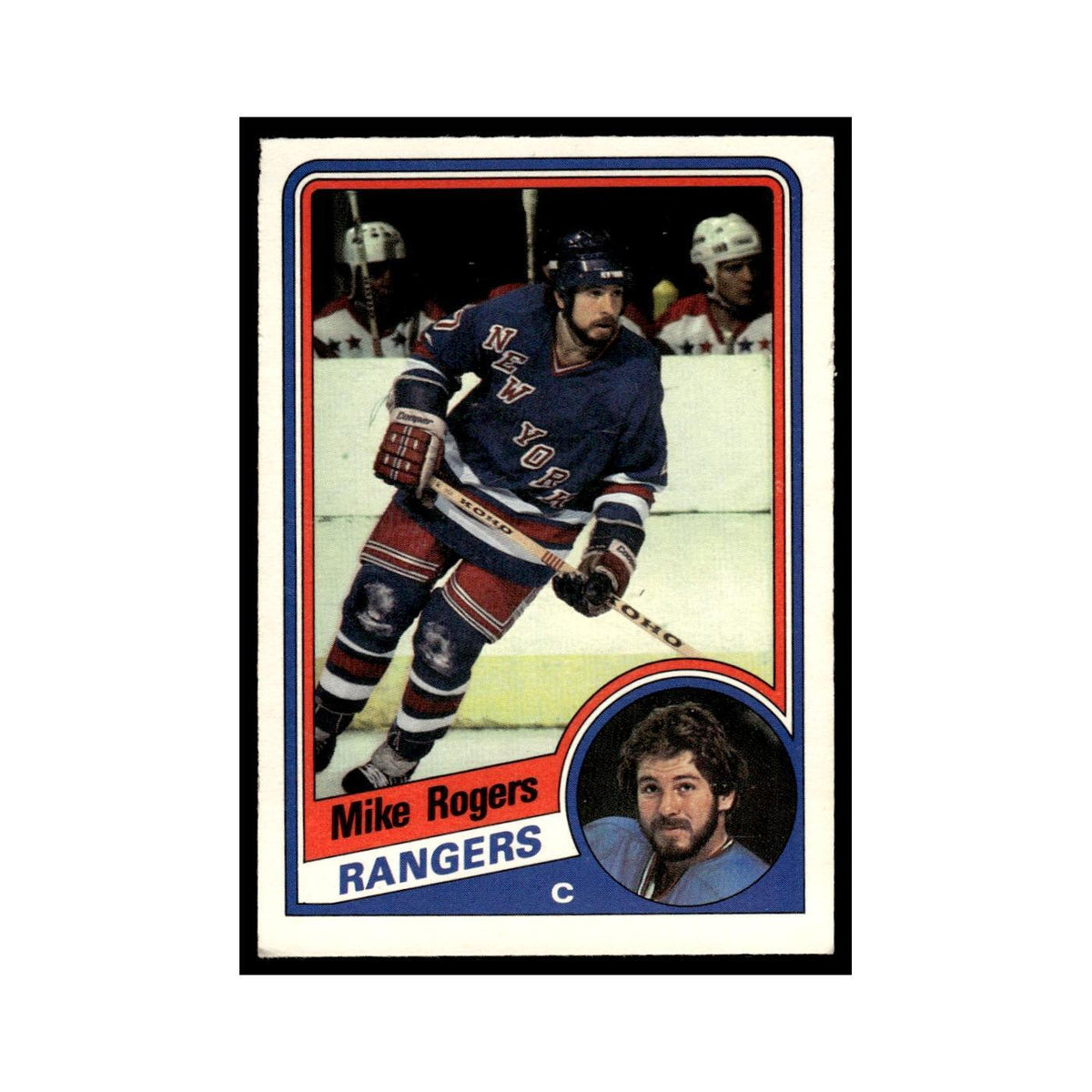 Mike Rogers 1984 O-Pee-Chee #152 New York Rangers Hockey Card EX