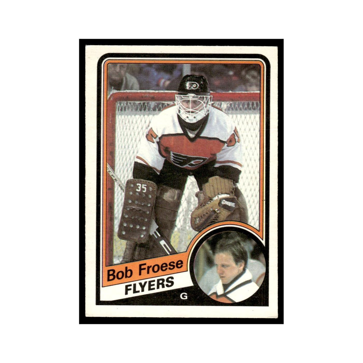 Bob Froese 1984 O-Pee-Chee #159 Philadelphia Flyers Hockey Card EX