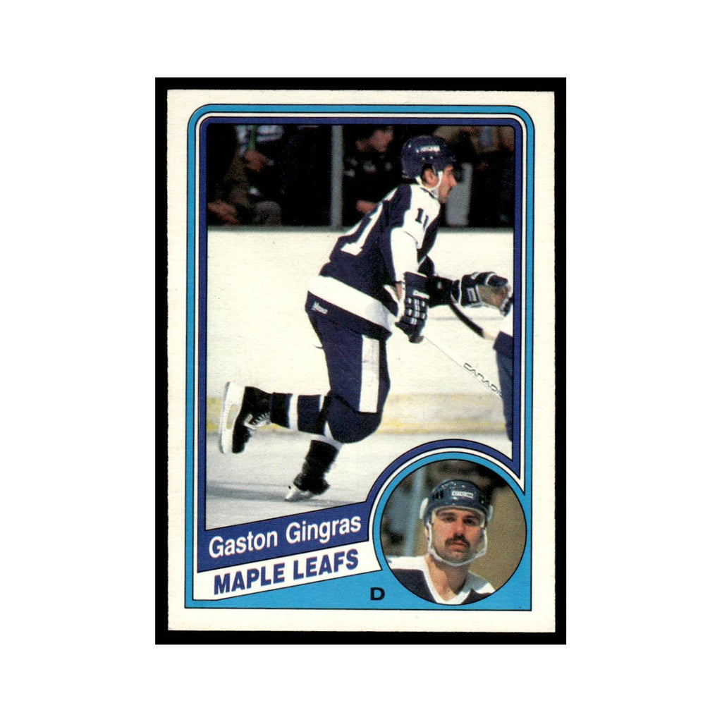 Gaston Gingras 1984 O-Pee-Chee #303 Toronto Maple Leafs Hockey Card EX