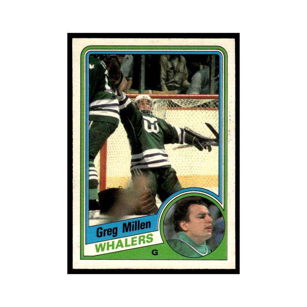 Greg Millen 1984 O-Pee-Chee #75 Hartford Whalers Hockey Card EX