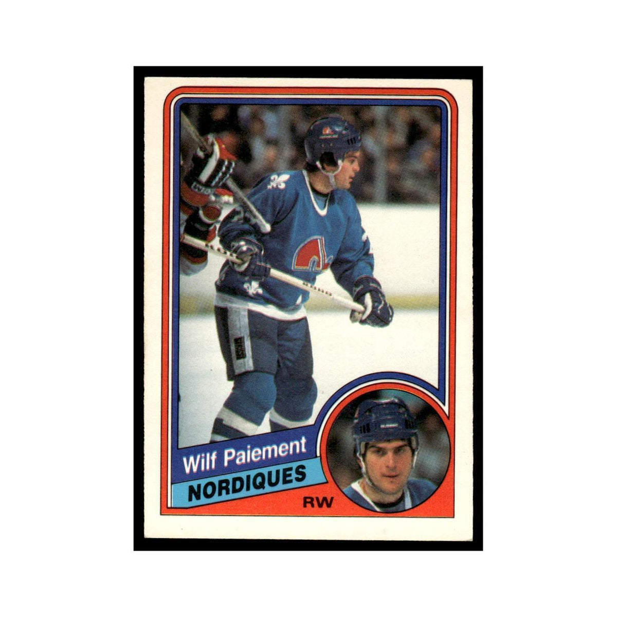 Wilf Paiement 1984 O-Pee-Chee #285 Quebec Nordiques Hockey Card EX