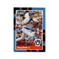 Greg Brock 1988 Leaf #148 Milwaukee Brewers Baseball Card NM
