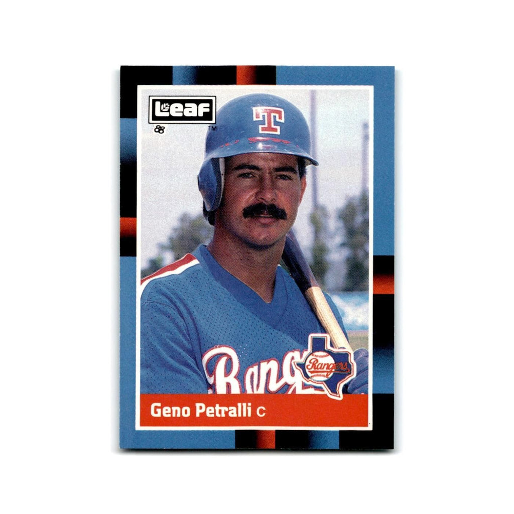 Geno Petralli 1988 Leaf #241 Texas Rangers Baseball Card NM