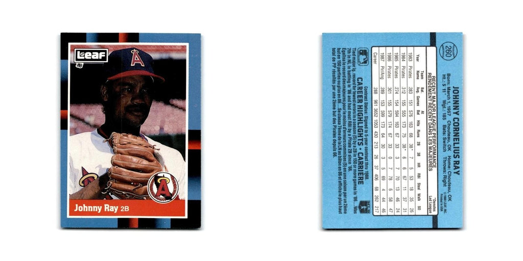 Johnny Ray 1988 Leaf #260 California Angels Baseball Card NM
