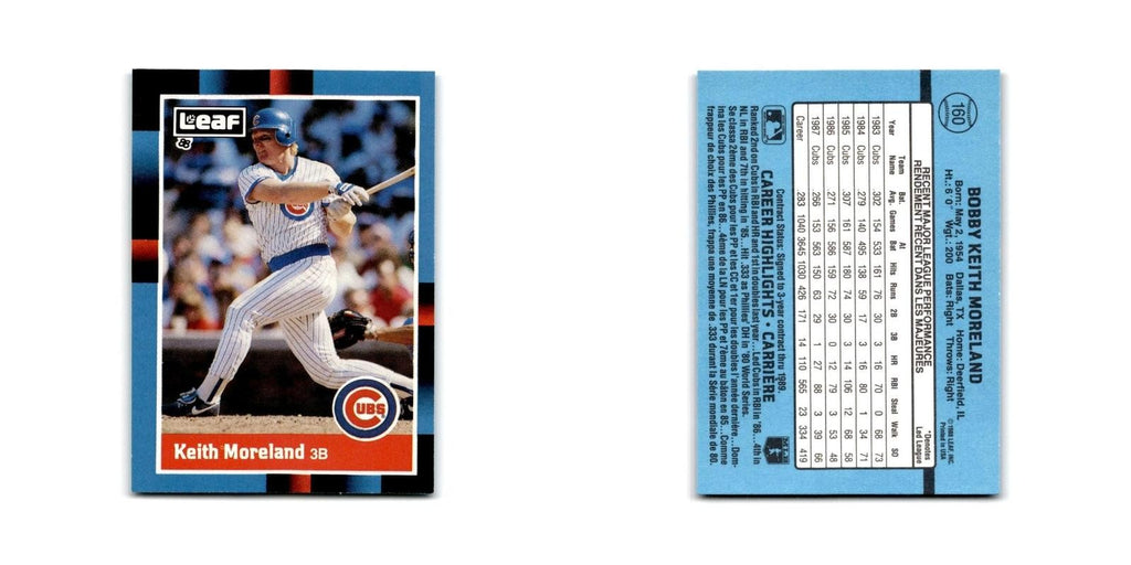 Keith Moreland 1988 Leaf #160 Chicago Cubs Baseball Card NM