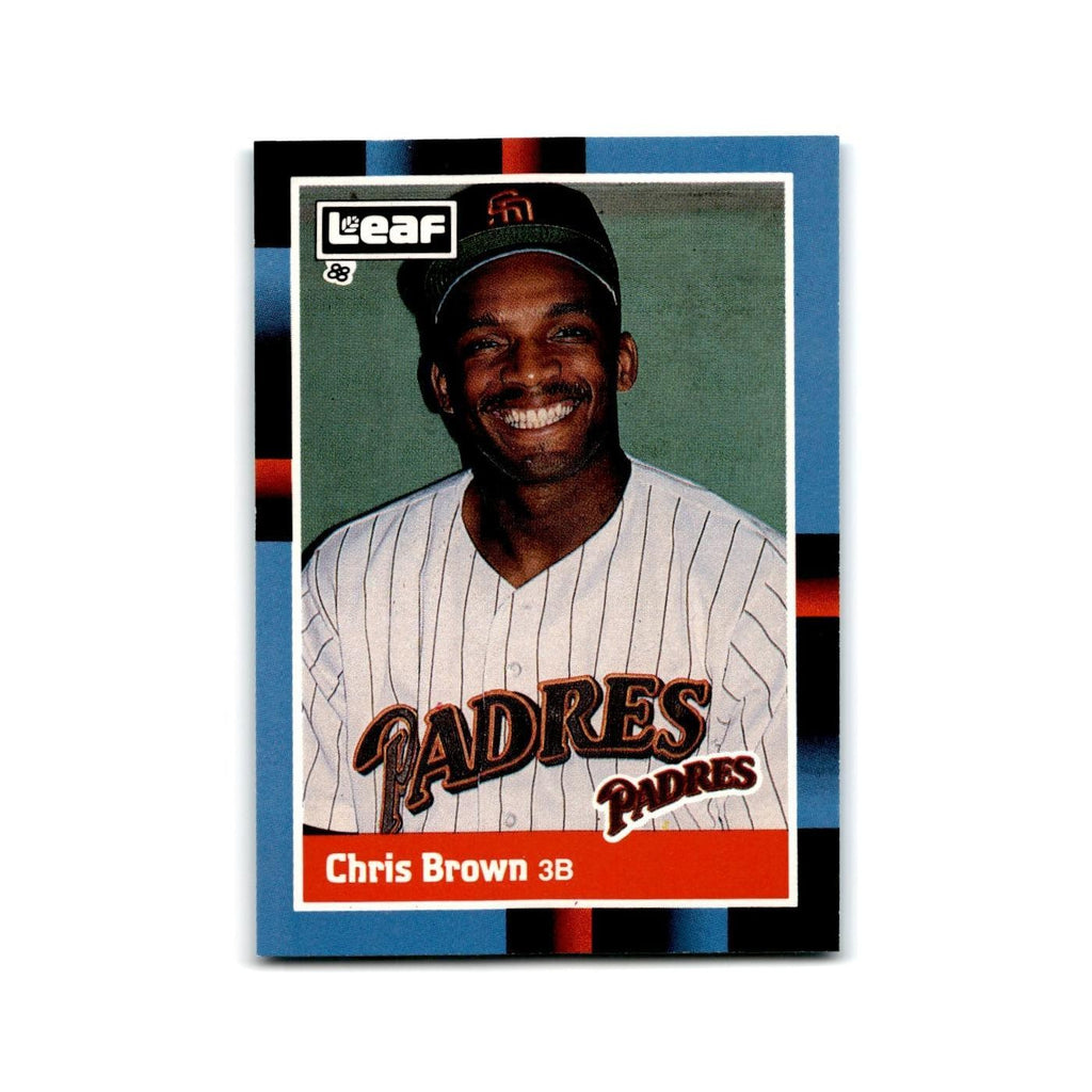 Chris Brown 1988 Leaf #221 San Diego Padres Baseball Card NM