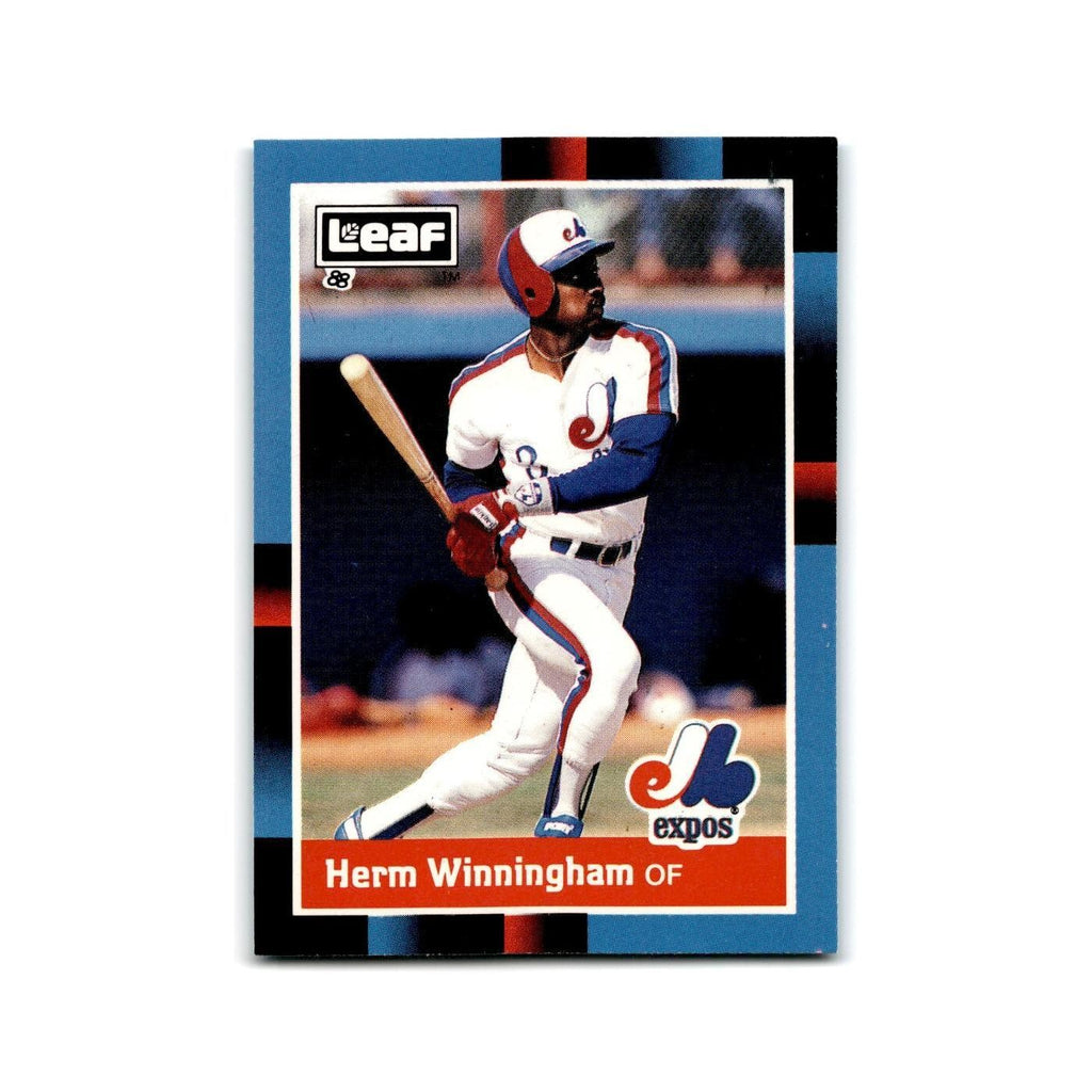 Herm Winningham 1988 Leaf #242 Montreal Expos Baseball Card NM