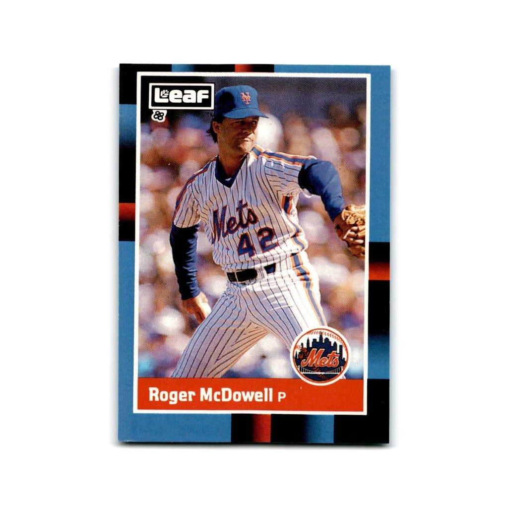 Roger McDowell 1988 Leaf #243 New York Mets Baseball Card NM