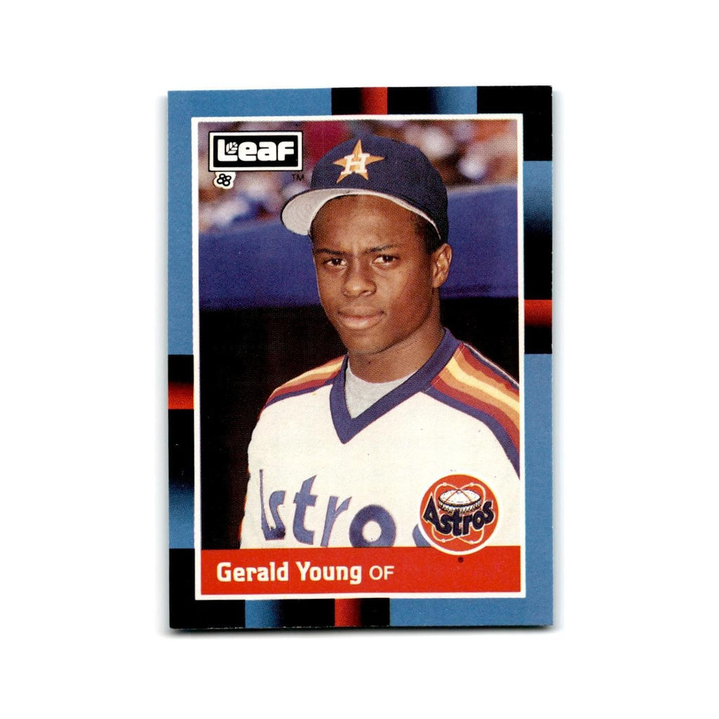 Gerald Young 1988 Leaf #210 Houston Astros Baseball Card NM