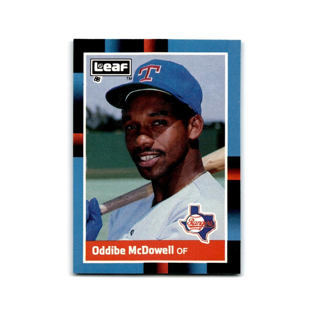 Oddibe McDowell 1988 Leaf #154 Texas Rangers Baseball Card NM