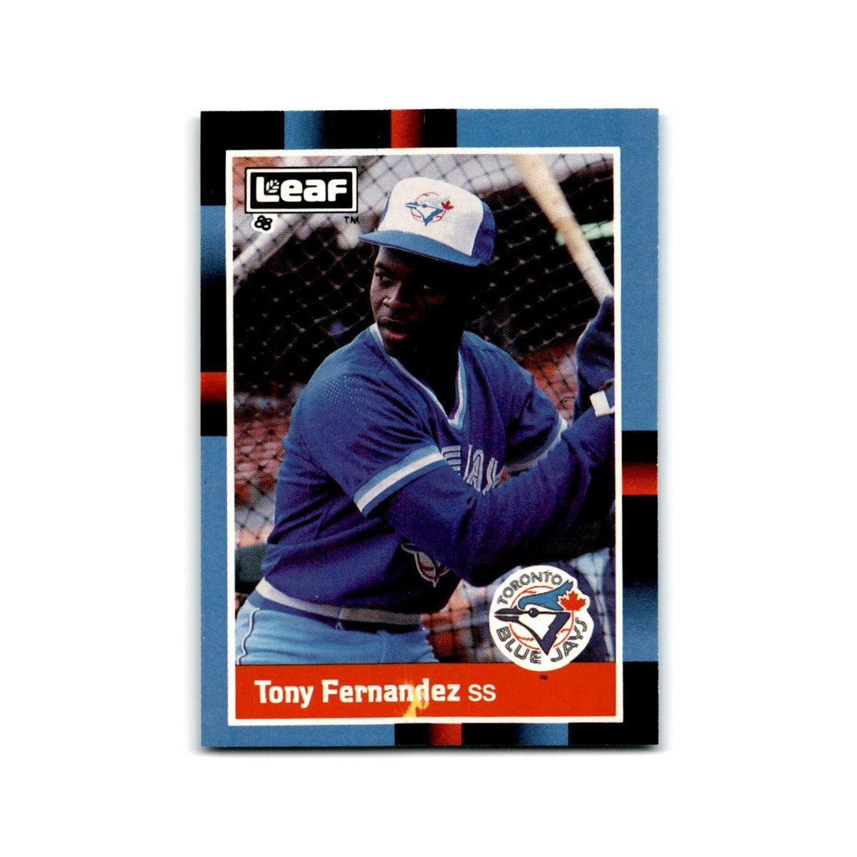 Tony Fernandez 1988 Leaf #133 Toronto Blue Jays Baseball Card NM