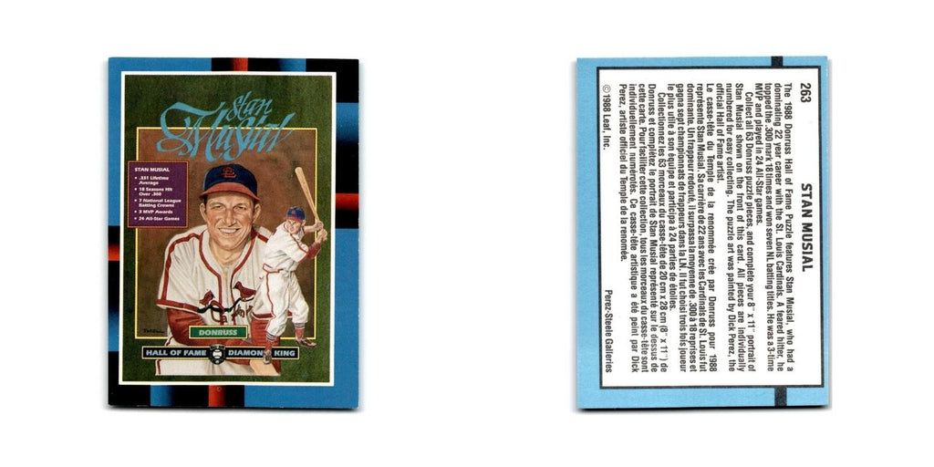 Stan Musial 1988 Leaf #263 St. Louis Cardinals Baseball Card NM