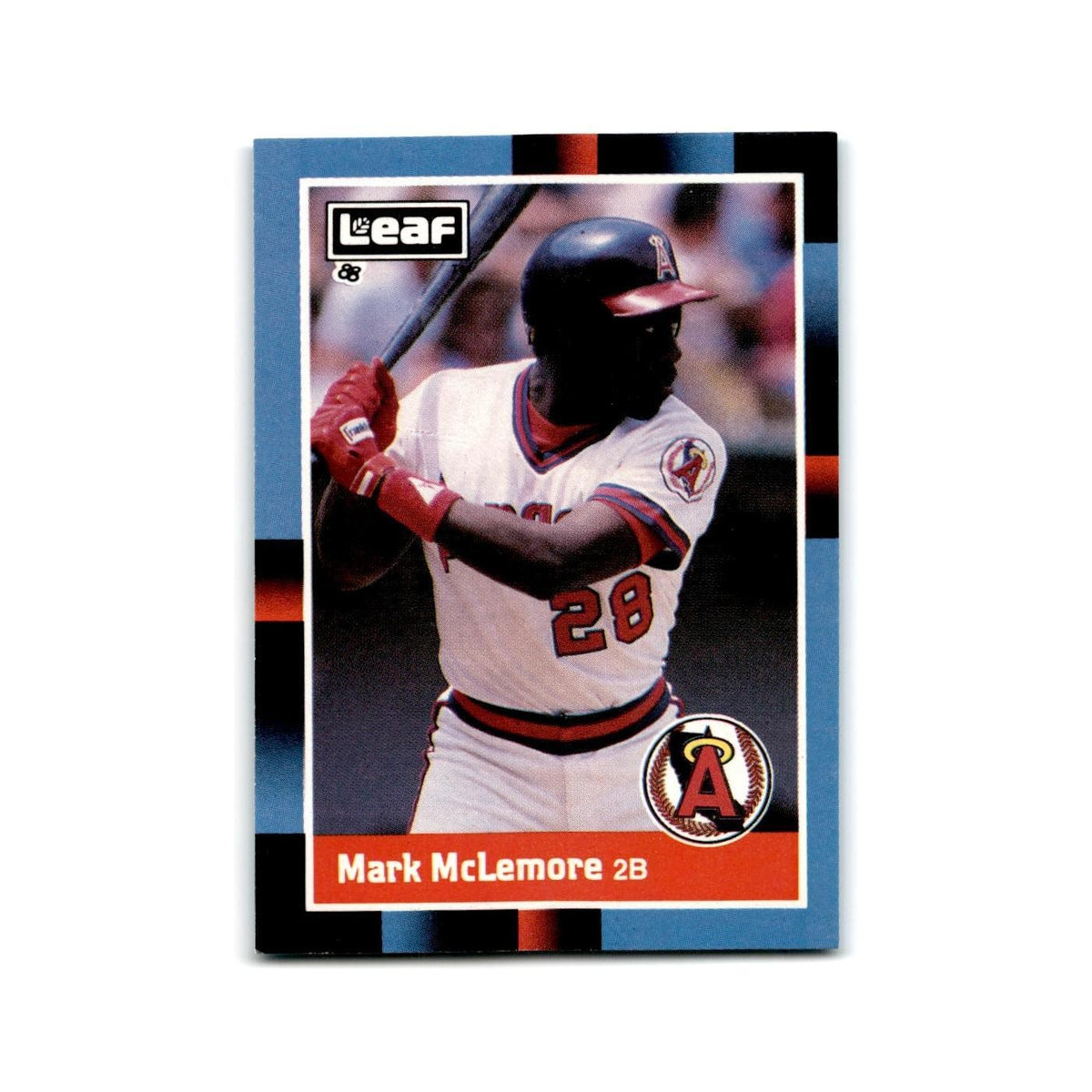 Mark McLemore 1988 Leaf #159 California Angels Baseball Card NM
