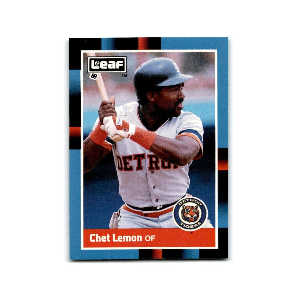 Chet Lemon 1988 Leaf #166 Detroit Tigers Baseball Card NM