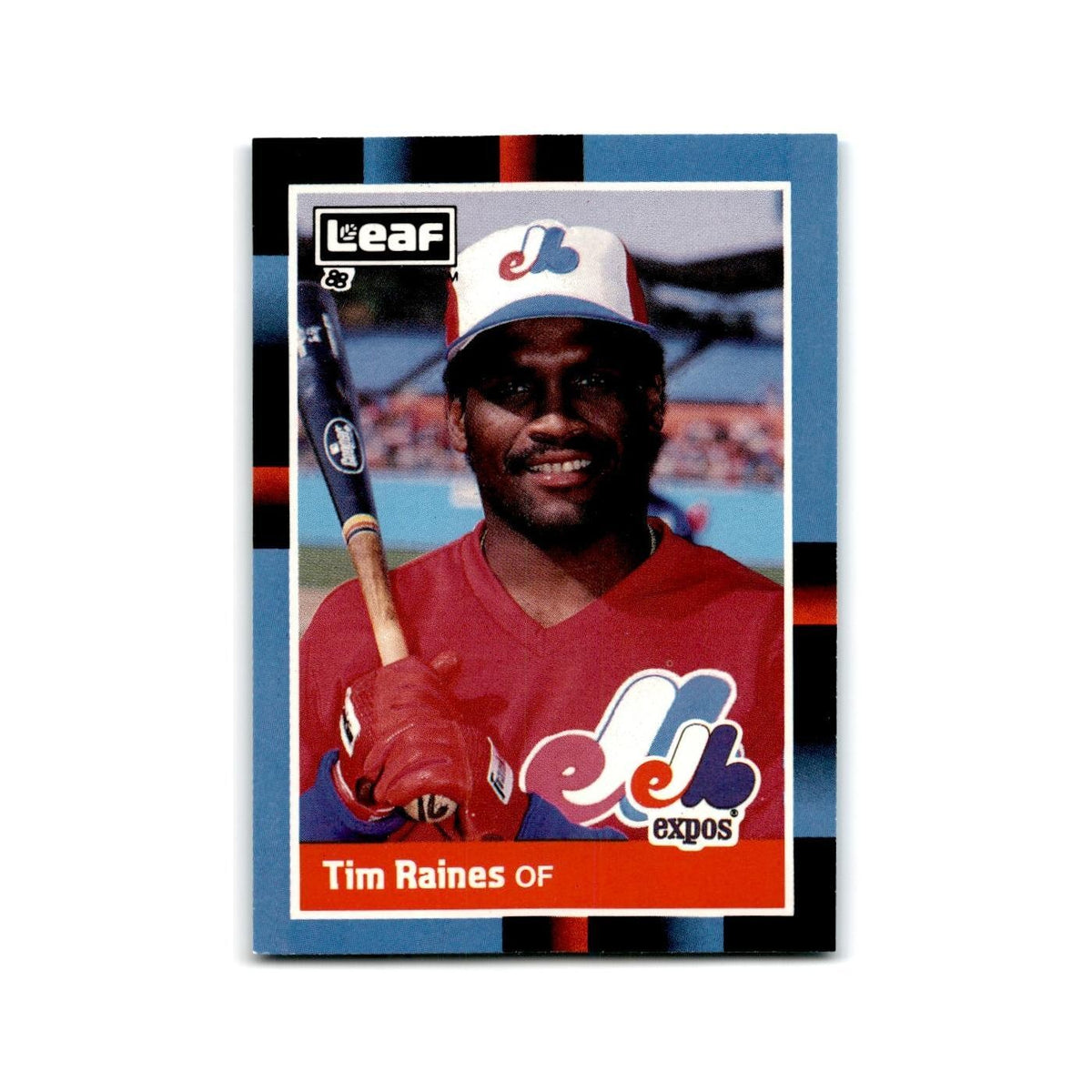 Tim Raines 1988 Leaf #114 Montreal Expos Baseball Card NM