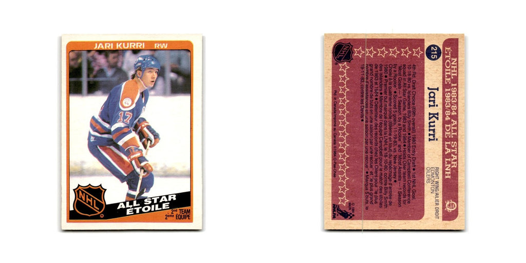 1984 O-Pee-Chee Jari Kurri Edmonton Oilers #215