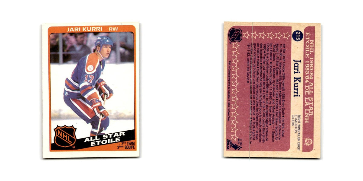 1984 O-Pee-Chee Jari Kurri Edmonton Oilers #215