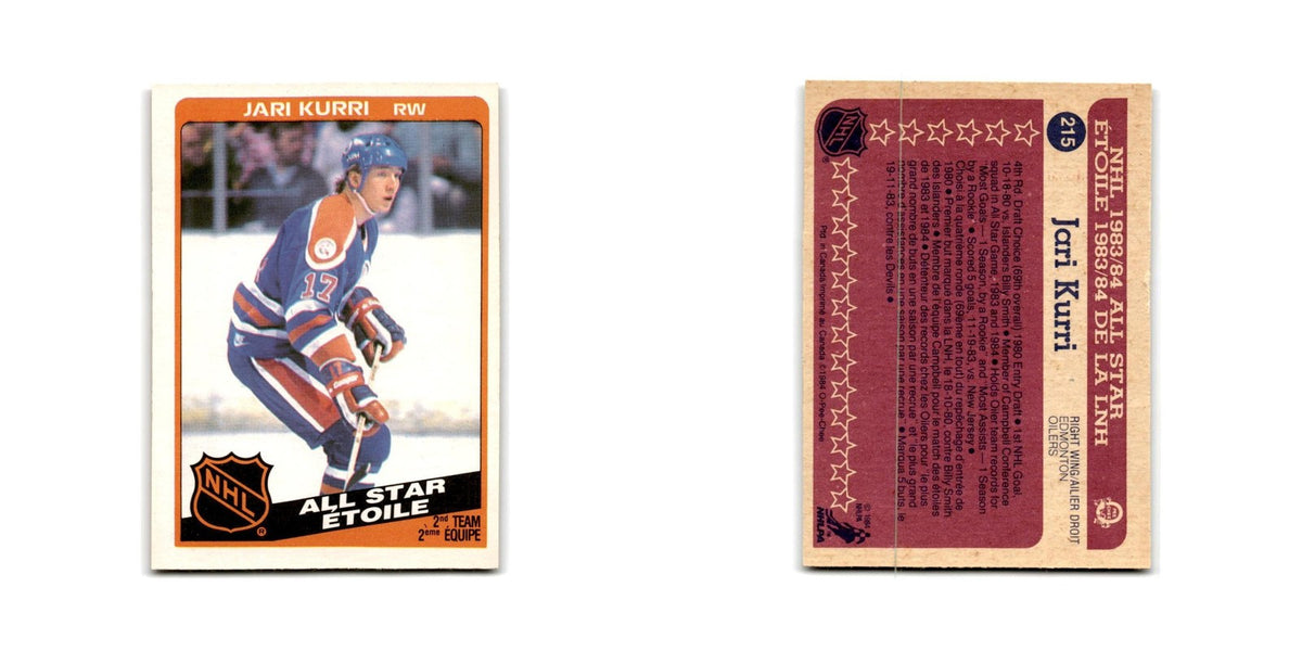 1984 O-Pee-Chee Jari Kurri Edmonton Oilers #215