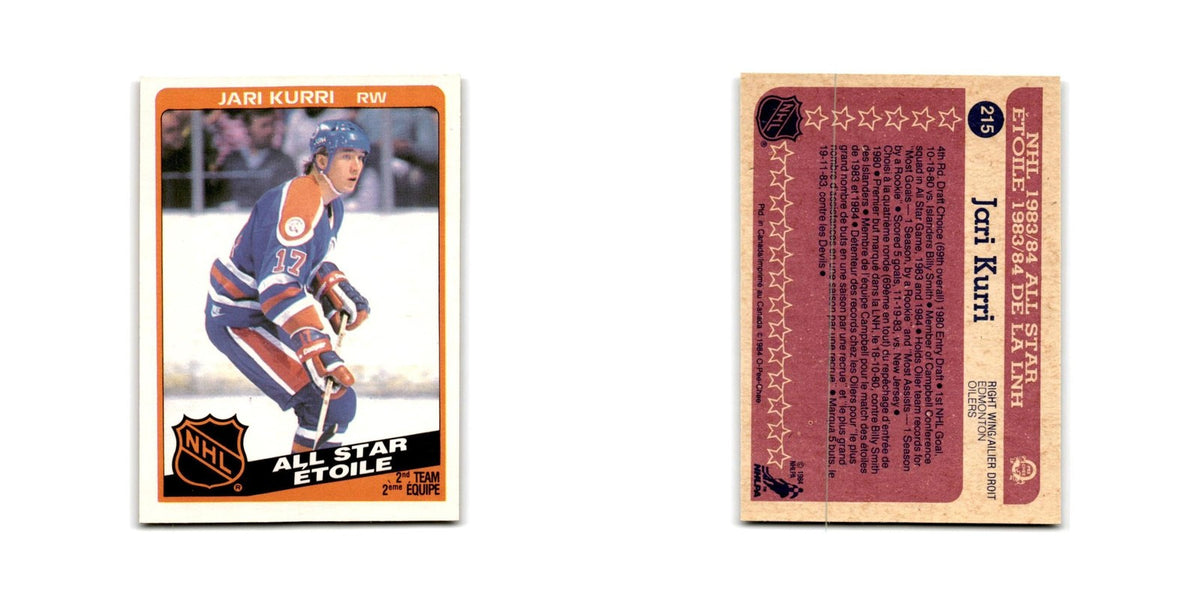 1984 O-Pee-Chee Jari Kurri Edmonton Oilers #215