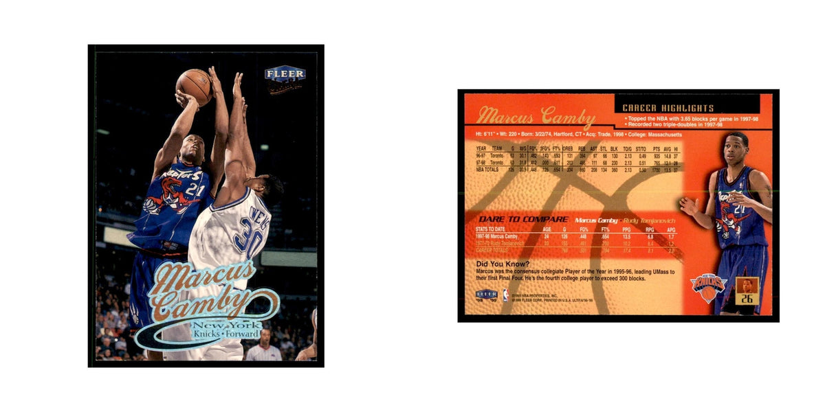 1998 Fleer Ultra Marcus Camby Basketball Cards #26.0