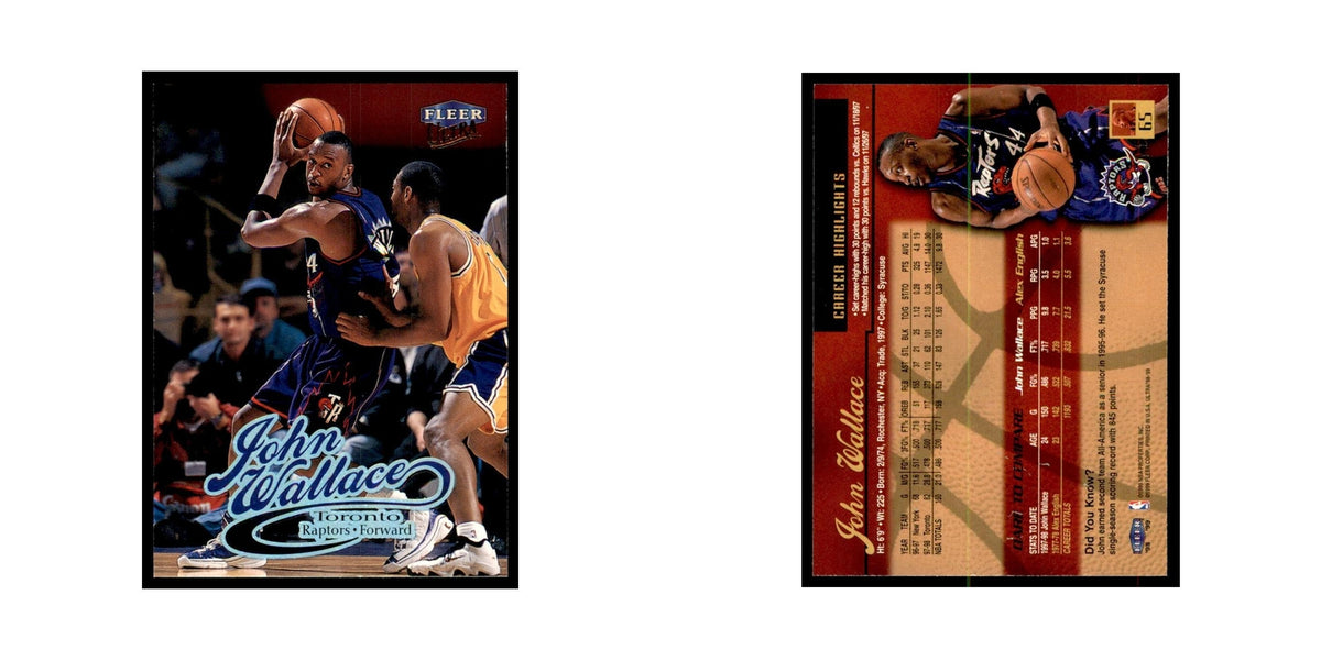 1998 Fleer Ultra John Wallace Basketball Cards #65.0