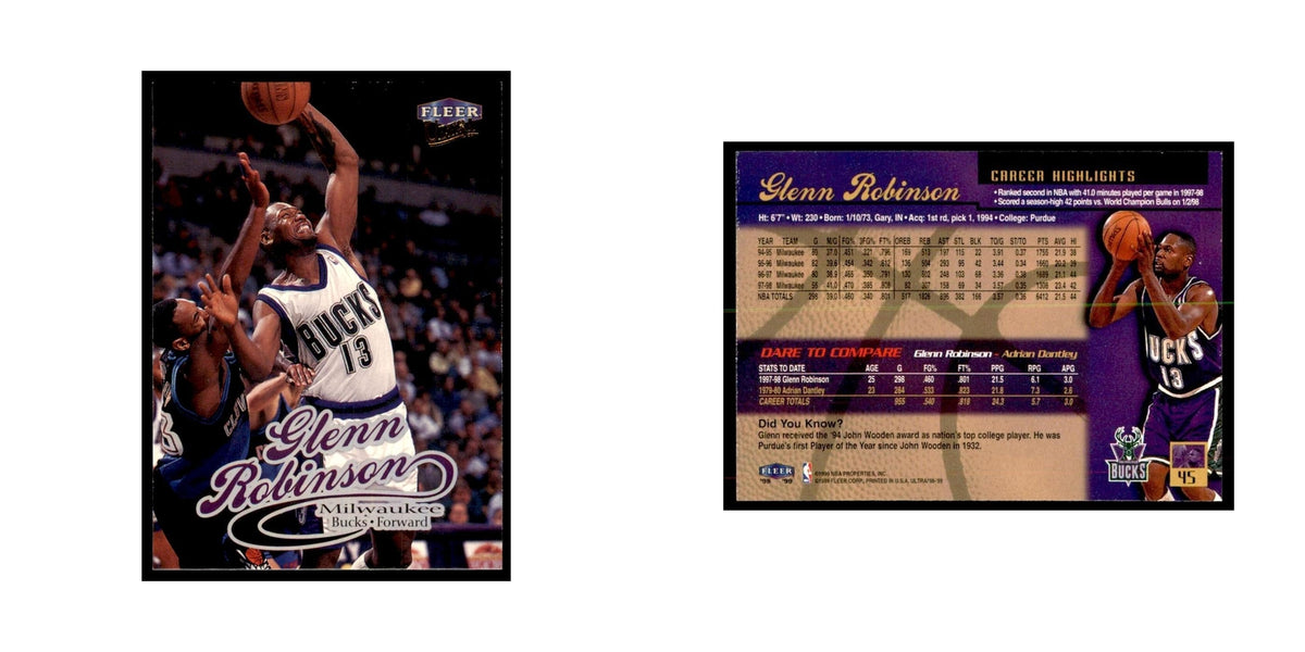 1998 Fleer Ultra Glenn Robinson Basketball Cards #45.0