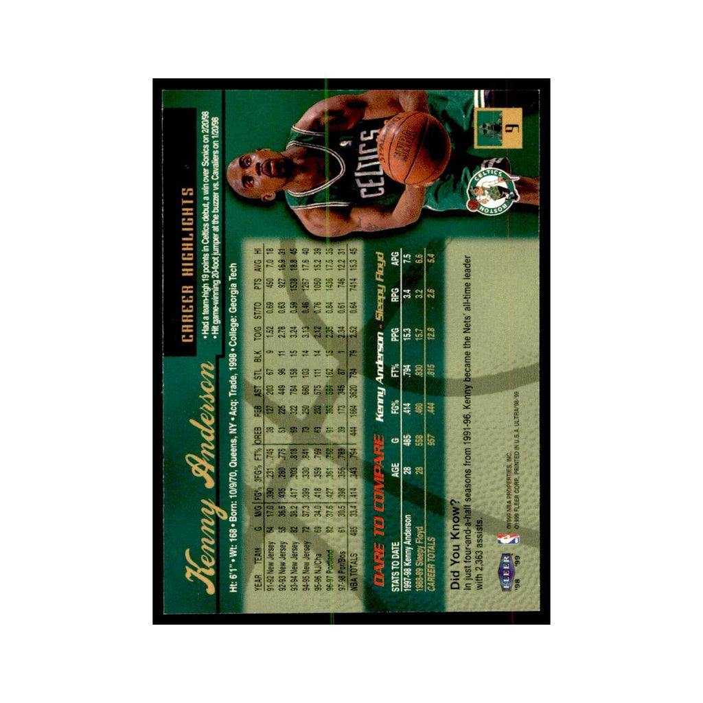 1998 Fleer Ultra Kenny Anderson Basketball Cards #9.0