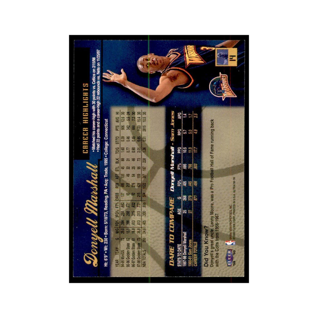 1998 Fleer Ultra Donyell Marshall Basketball Cards #14.0