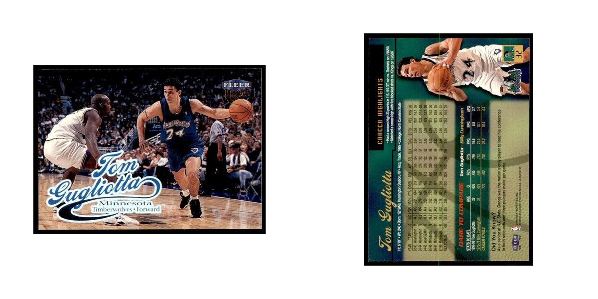 1998 Fleer Ultra Tom Gugliotta Basketball Cards #32.0