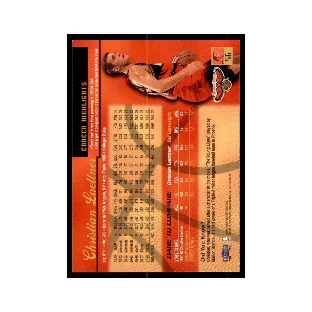 1998 Fleer Ultra Christian Laettner Basketball Cards #56.0