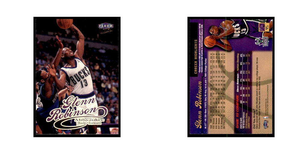 1998 Fleer Ultra Glenn Robinson Basketball Cards #45.0