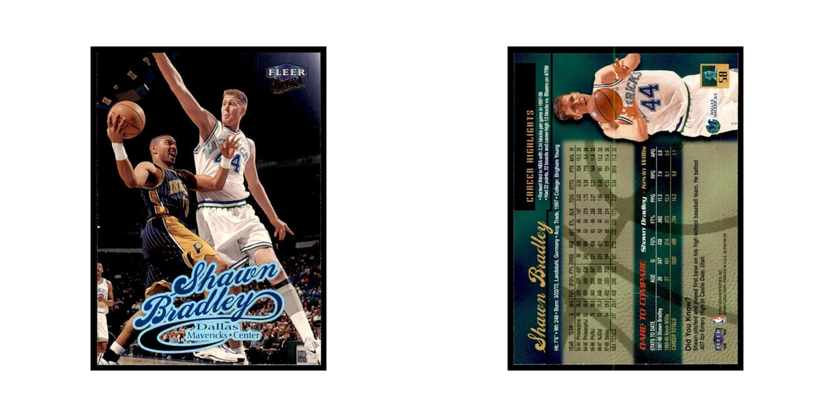 1998 Fleer Ultra Shawn Bradley Basketball Cards #58.0