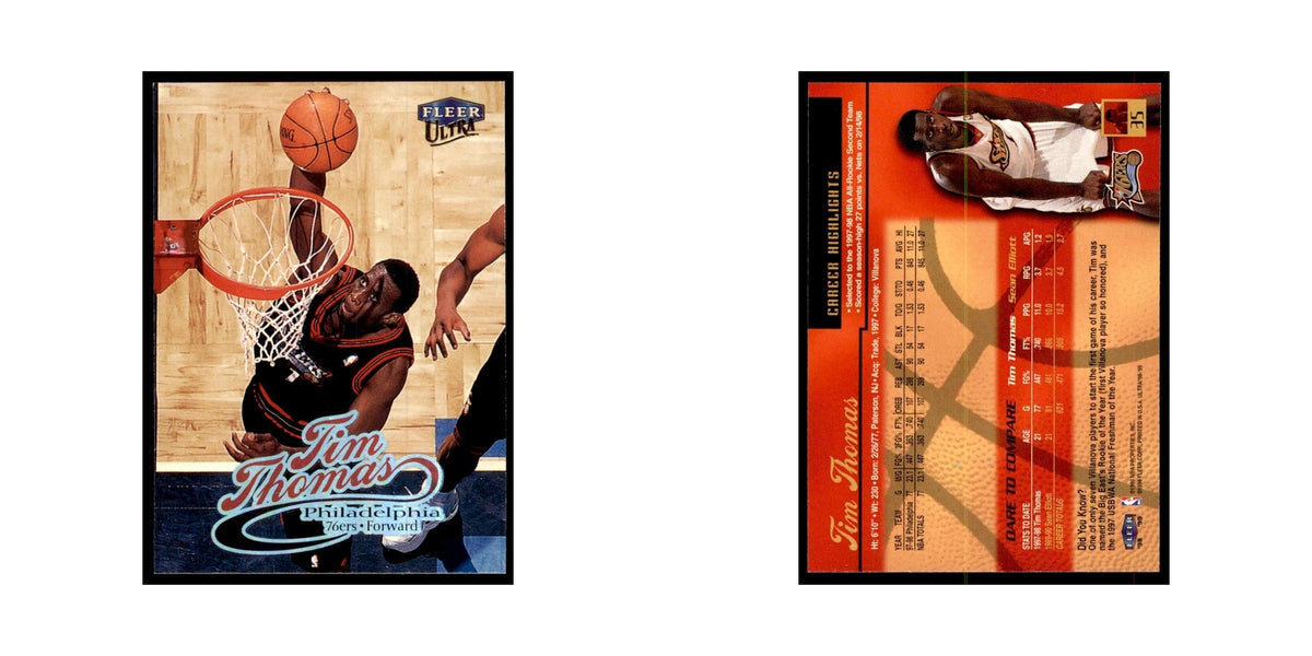 1998 Fleer Ultra Tim Thomas Basketball Cards #35.0