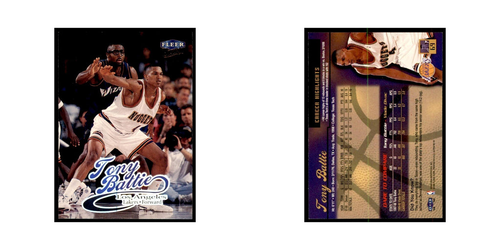 1998 Fleer Ultra Tony Battie Basketball Cards #69.0