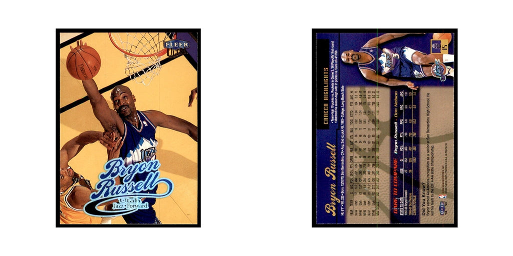 1998 Fleer Ultra Bryon Russell Basketball Cards #15.0