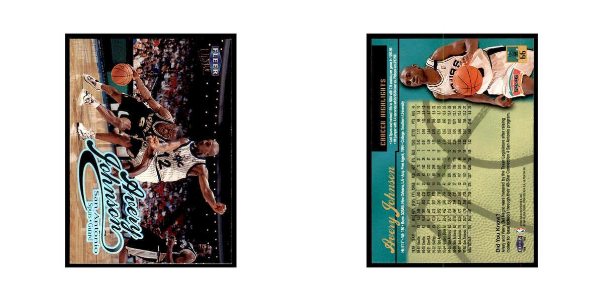 1998 Fleer Ultra Avery Johnson Basketball Cards #66.0
