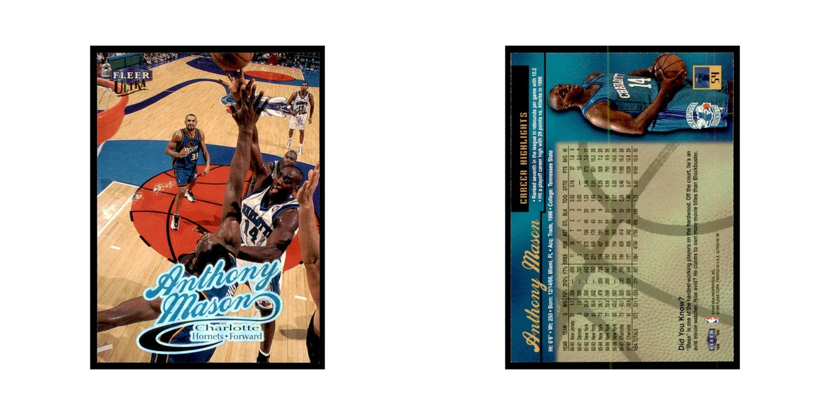 1998 Fleer Ultra Anthony Mason Basketball Cards #54.0