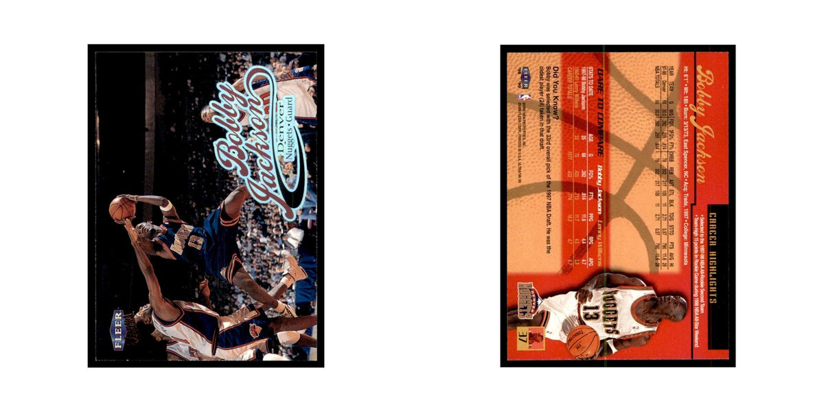 1998 Fleer Ultra Bobby Jackson Basketball Cards #37.0
