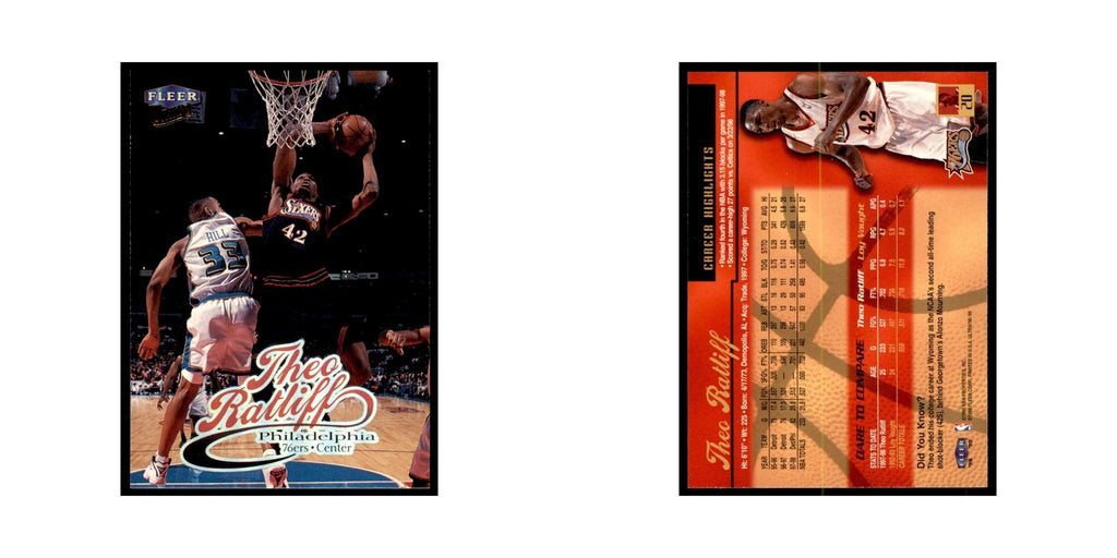 1998 Fleer Ultra Theo Ratliff Basketball Cards #20.0