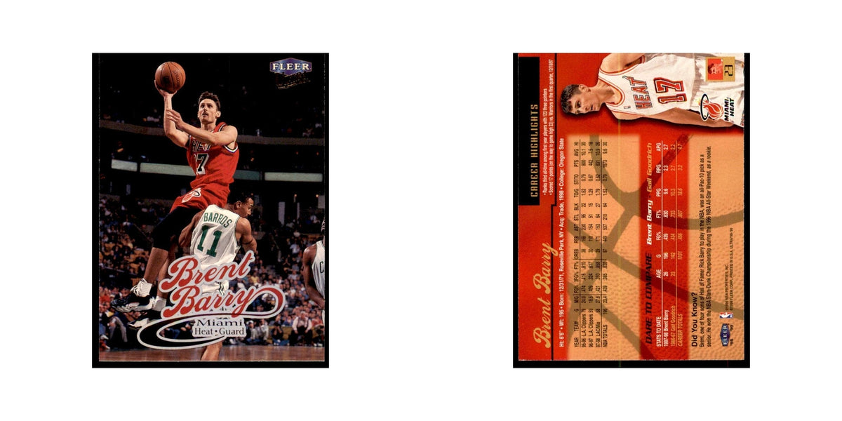 1998 Fleer Ultra Brent Barry Basketball Cards #23.0