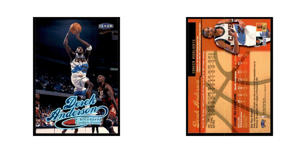 1998 Fleer Ultra Derek Anderson Basketball Cards #95.0
